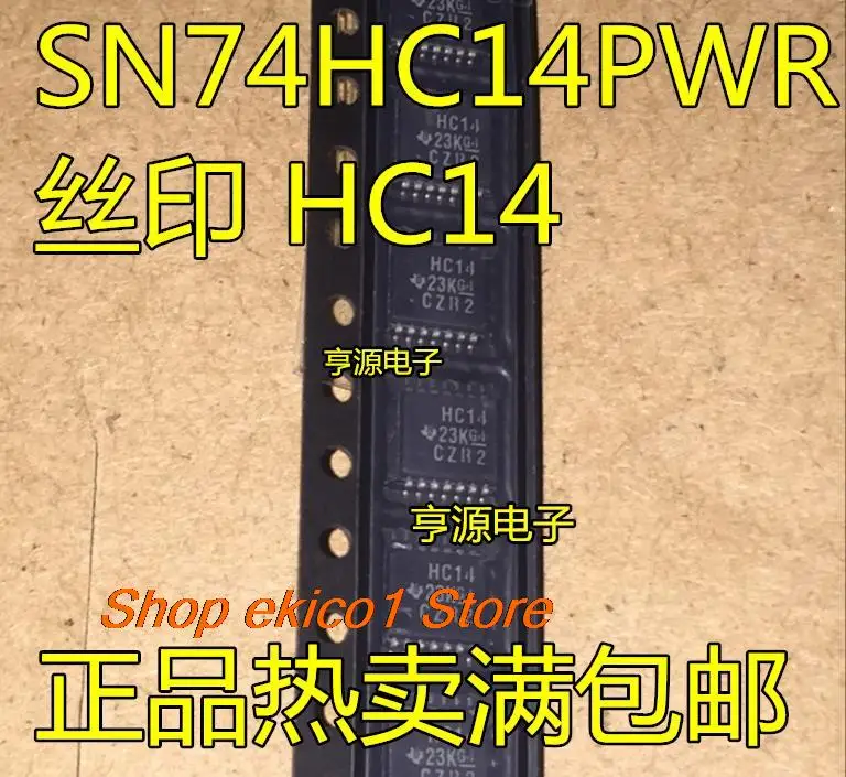 10 шт. оригинальный запас SN74HC14 SN74HC14PWR HC14 TSSOP14 SN74AHCT14PWR HB14 IC