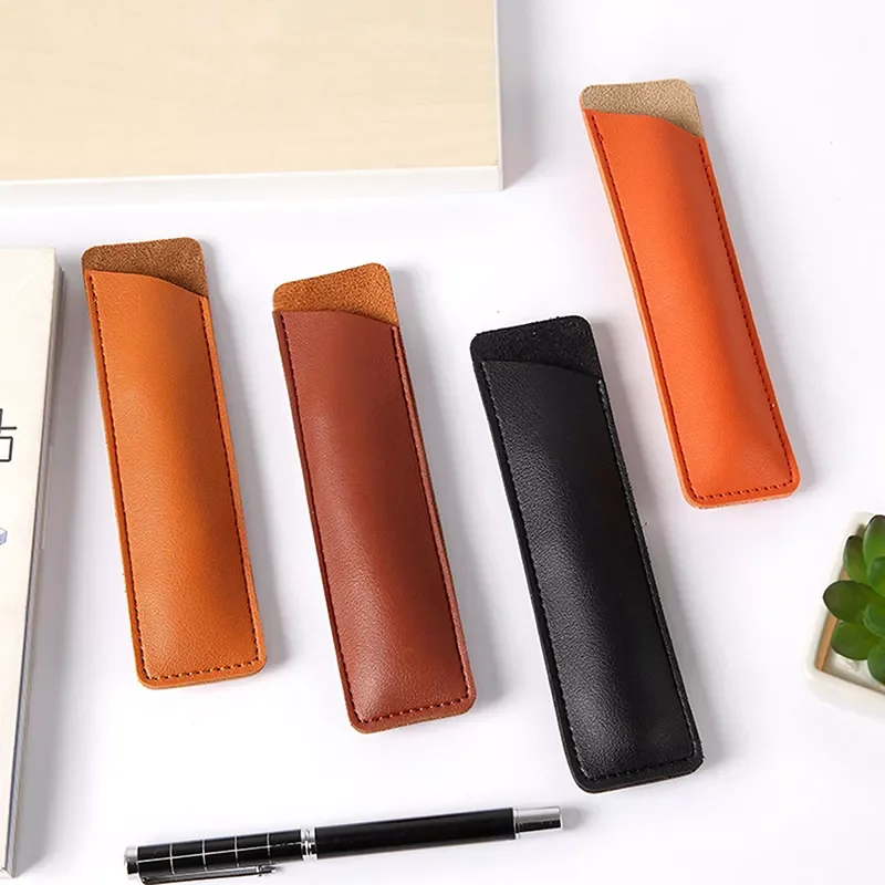 

Leather Pencil Case School Pen Storage Bag Cute Pen Case Kawaii Pen Protective Sleeve Small Sign Pen Cover Leather Case Gifts