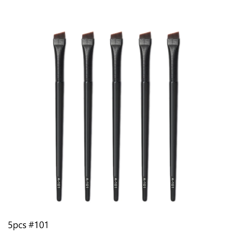 

5pcs Super Thin Eye brow Make up brush Angled Liner Synthetic hair Makeup brushes Fine Eyebrow sharp cosmetic tools Professional