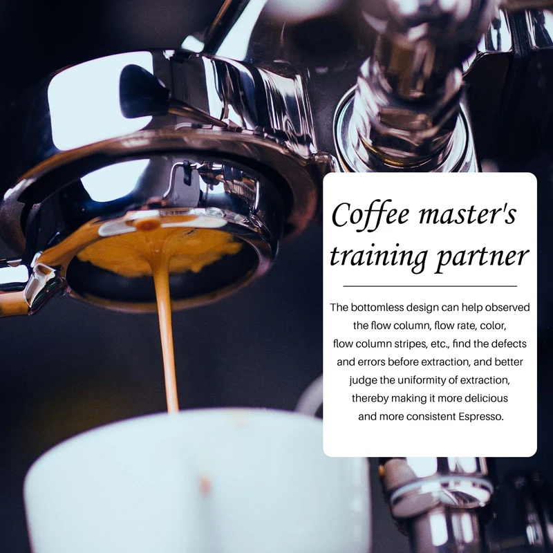 51 мм портативный бумажник для кофе без дна из нержавеющей стали аксессуар