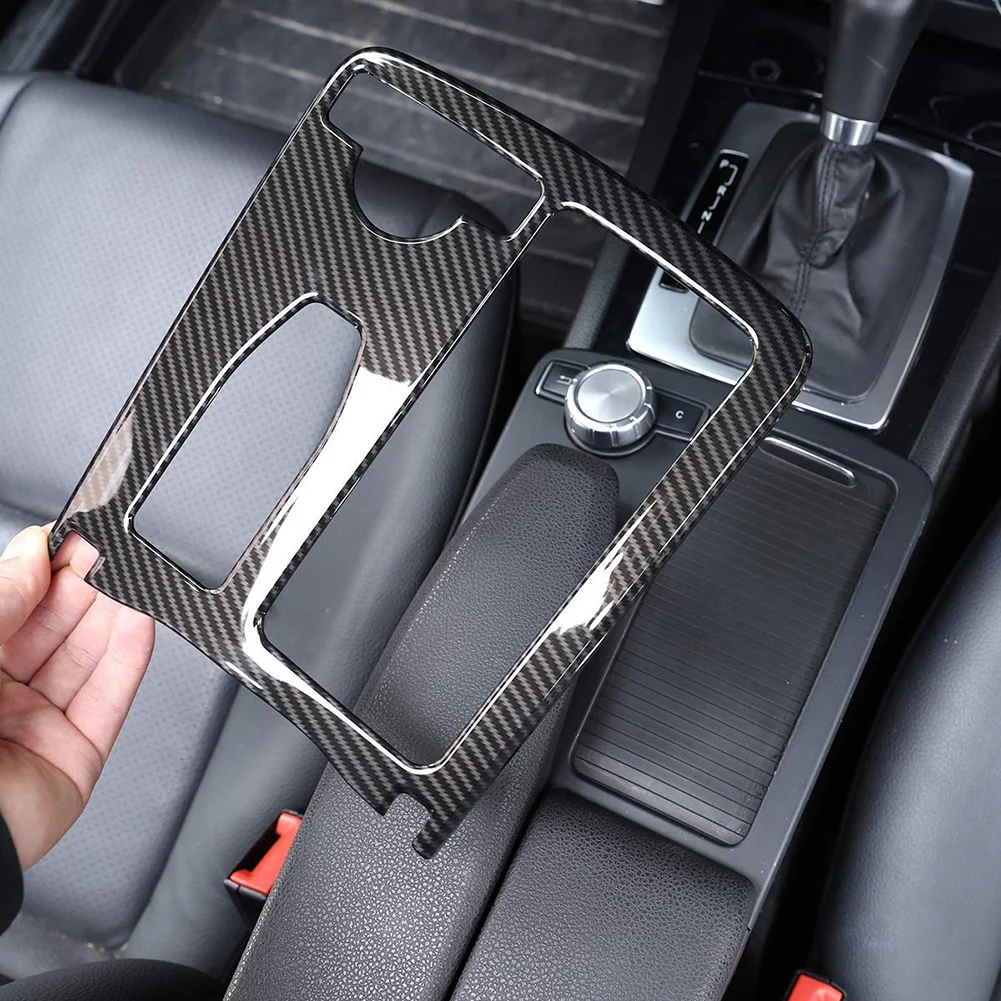 

Car Styling Carbon fiber Multimedia Handrest Panel Covers For Mercedes Benz W204 W212 C Class E Class Interior Auto Accessories