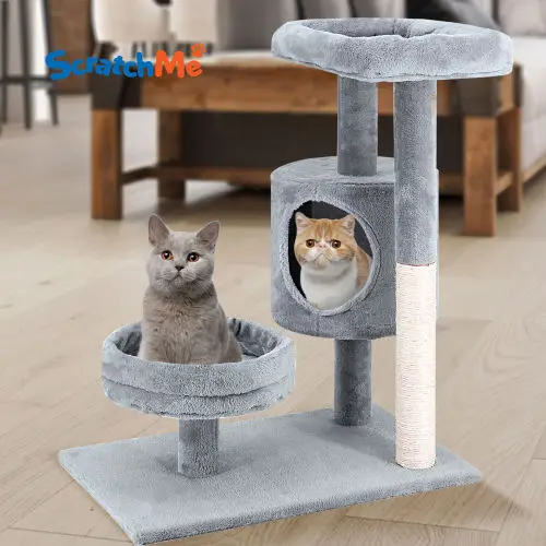 

Кошачье дерево с платформой и царапинами URBANLIFE, кошачья башня для домашних кошек