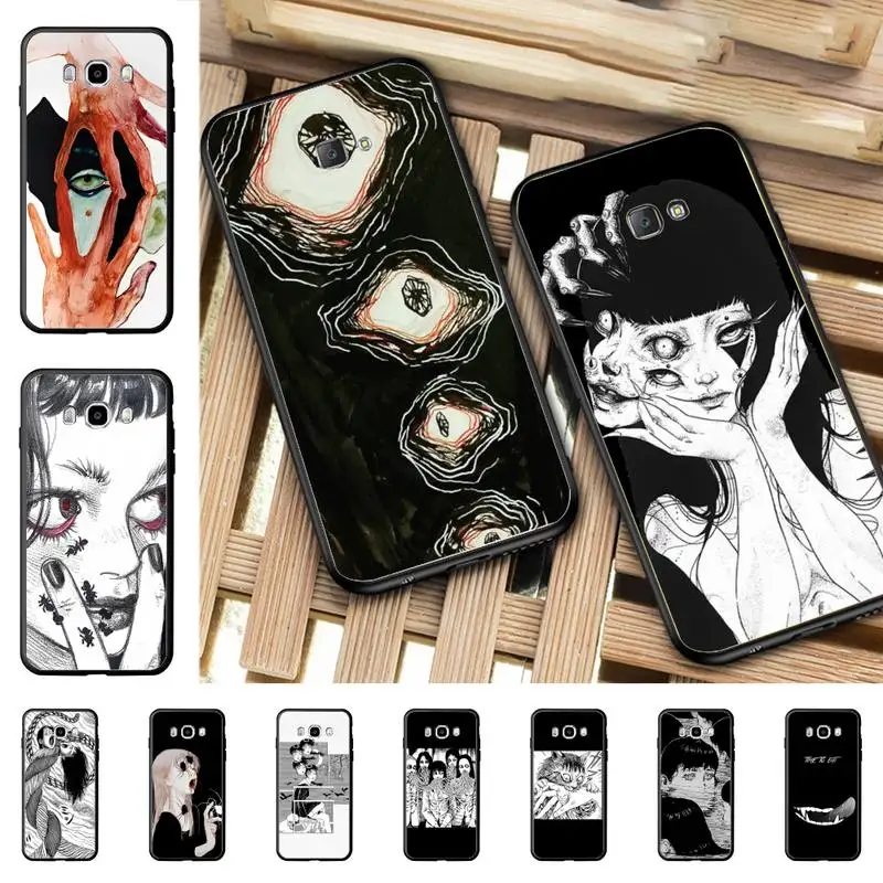 

Horror Manga Style Phone Case for Samsung J 2 3 4 5 6 7 8 prime plus 2018 2017 2016 core