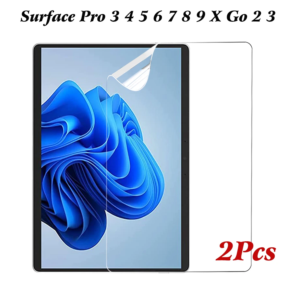 3PCS Pet Soft Screen Protector For Microsoft Surface Pro 3 4 5 6 7 8 9 X Surface Go 2 3 Protective Film For Surface Pro 4 5 6 7