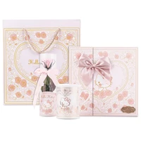 kawaii sanrio accessories hello kitty ceramics mug gift box suit valentines day bone china cup gift box girl birthday gift