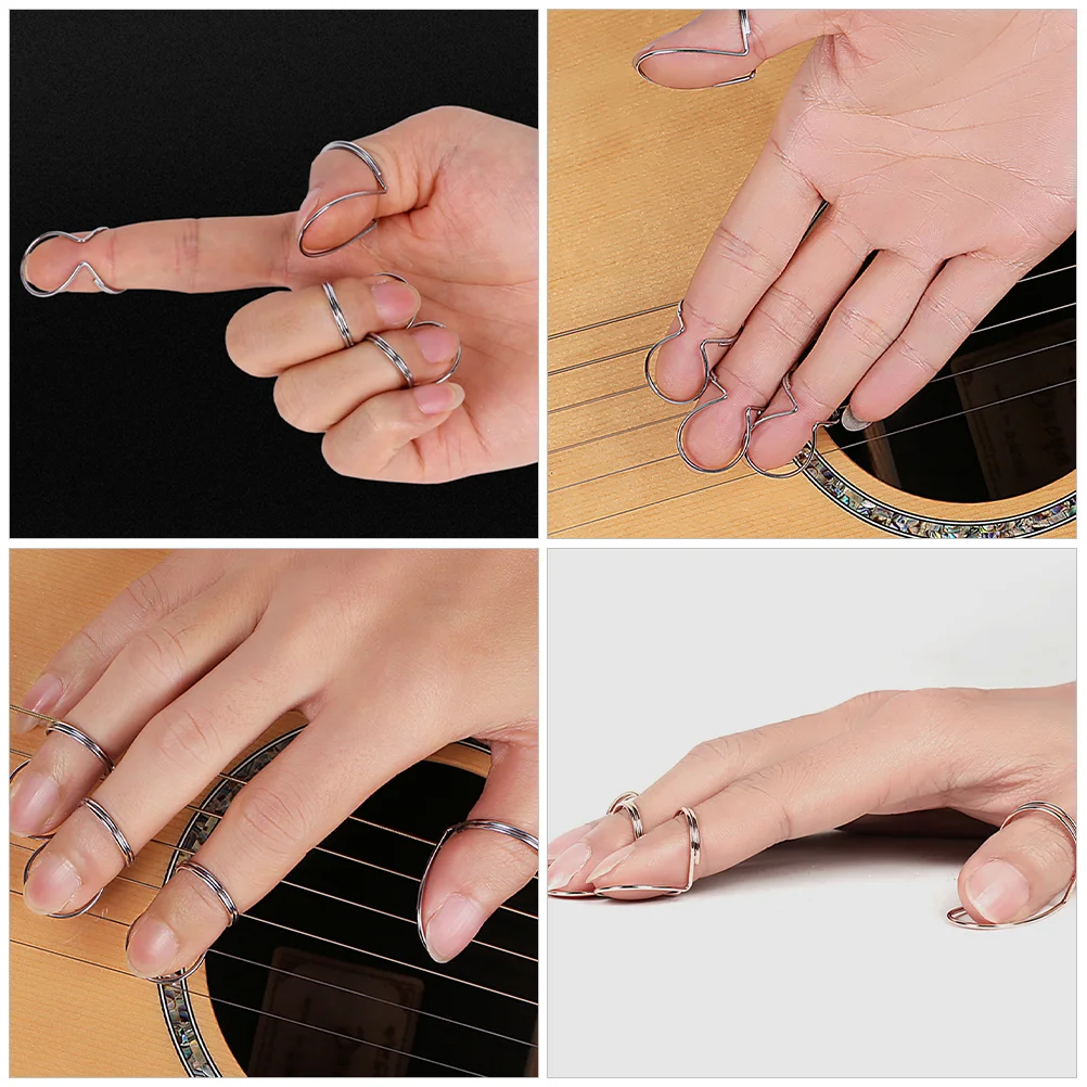 Металлический полый медиатор для банджо гитарный палец металлические полые