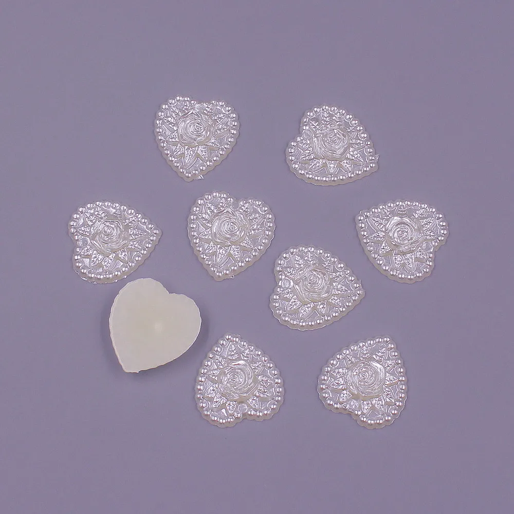 50 шт. бусины в форме сердца 18 мм