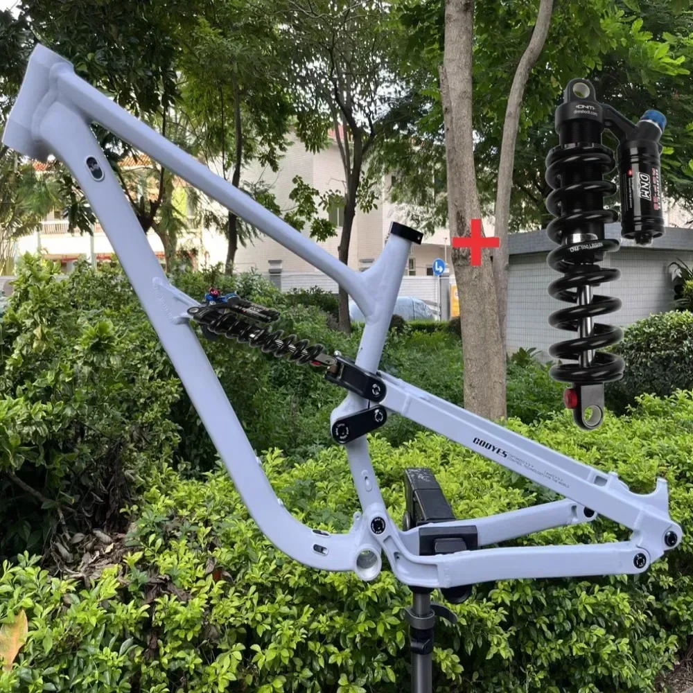 Фото 27,5/29in DH Горный полный подвесной мягкий хвост рама из алюминиевого сплава AM Lindau enduro горный велосипед рама насоса 148*12 мм №5