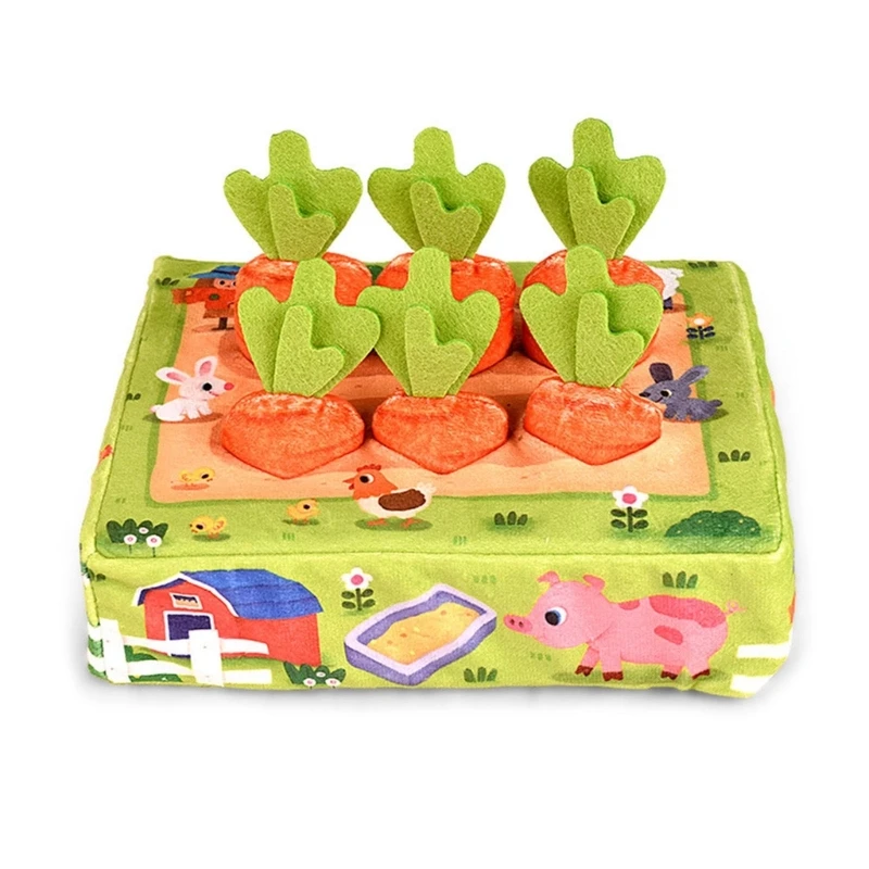 

Kids Hand Training Cute Carrots Educational Toy Pull Radish Montessori Toy Matching Puzzle Game Preschool Learning