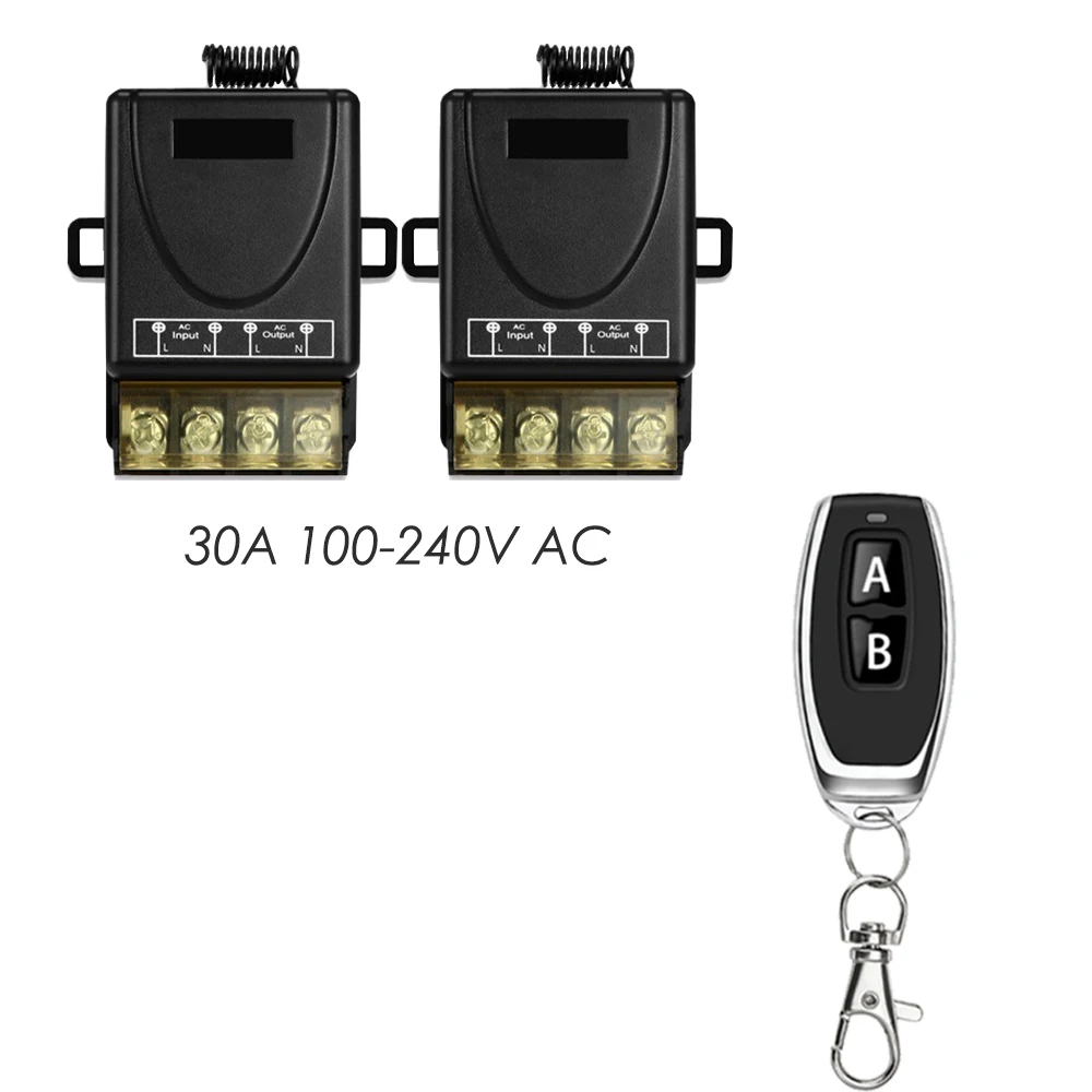 

COLOROCK Wireless Switch RF433 Remote Control Wide-voltage AC 90-250V High-power 30A Used for Lighting Processing and Pumping