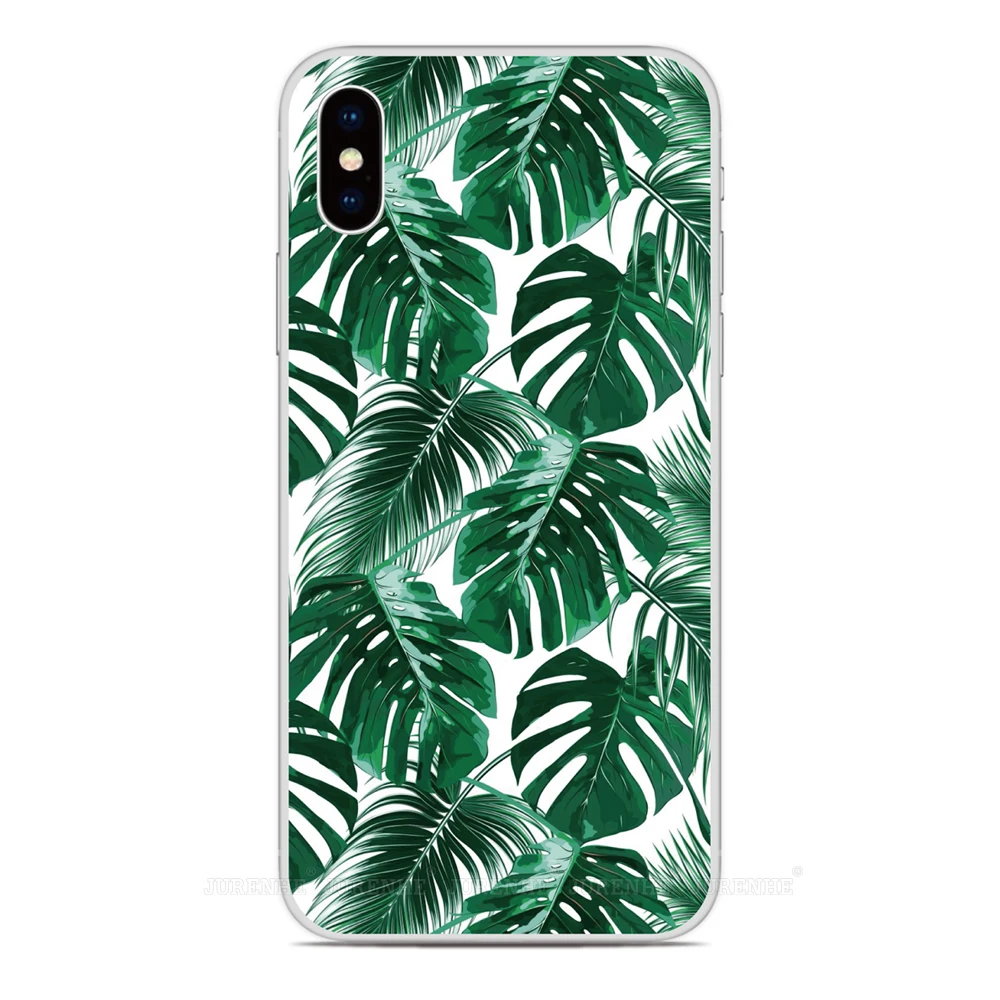 Tropical Leaf Cover For For iPhone 14 13 12 11 Pro MAX Mini SE2 SE 2020 SE3 XR X XS 6S 6 7 8 Plus iPod Touch 7 6 5 Phone Case images - 6