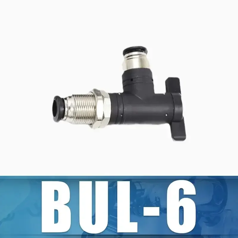 

BUC BUL BUM 4, 6, 8, 10, 12 мм, пневматический фитинг, быстрый разъем, разъем воздушной трубки, ручной клапан, рулевой переключатель, ручной шаровой клапан
