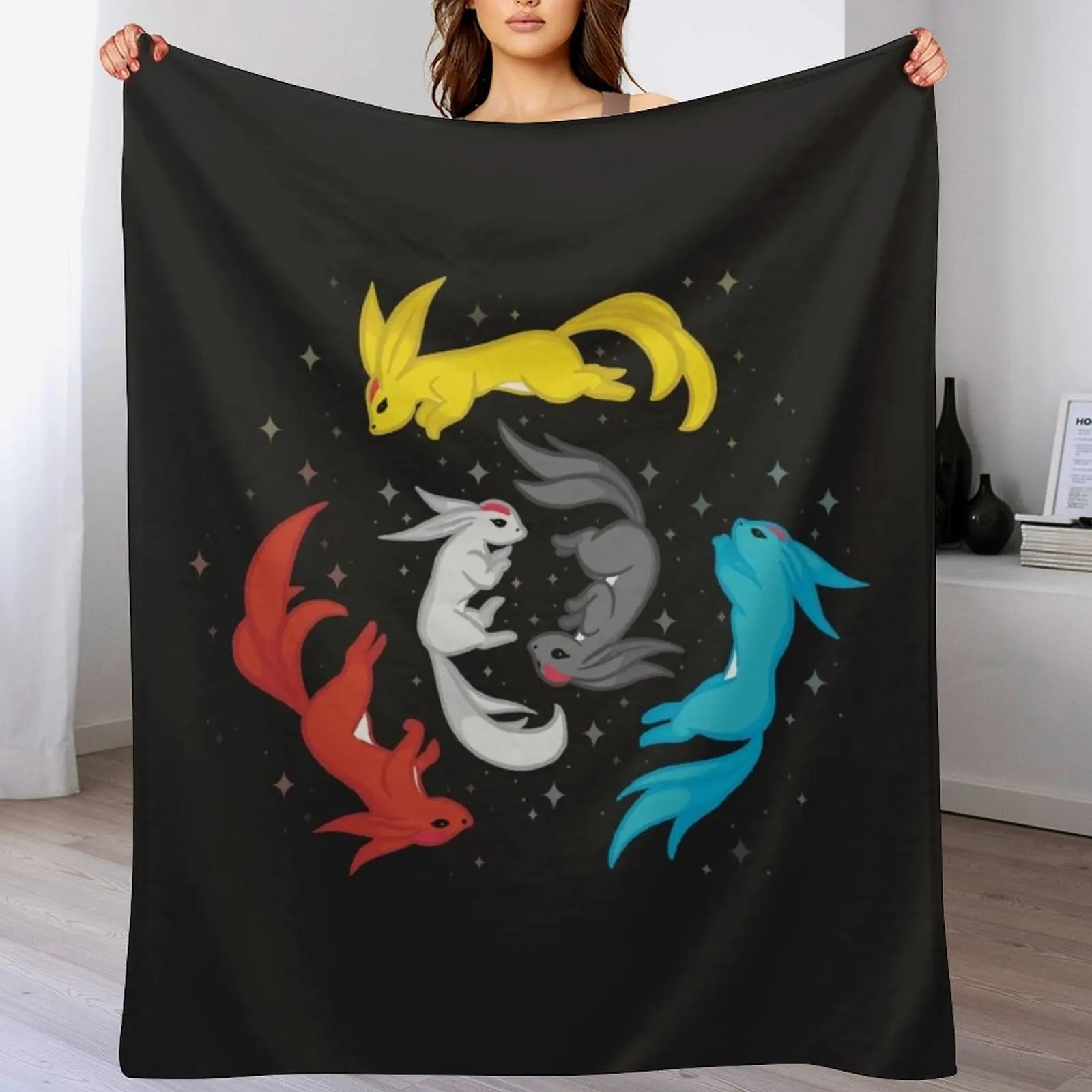 Одеяло Carbuncles меховые волосатые кровати модные одеяла