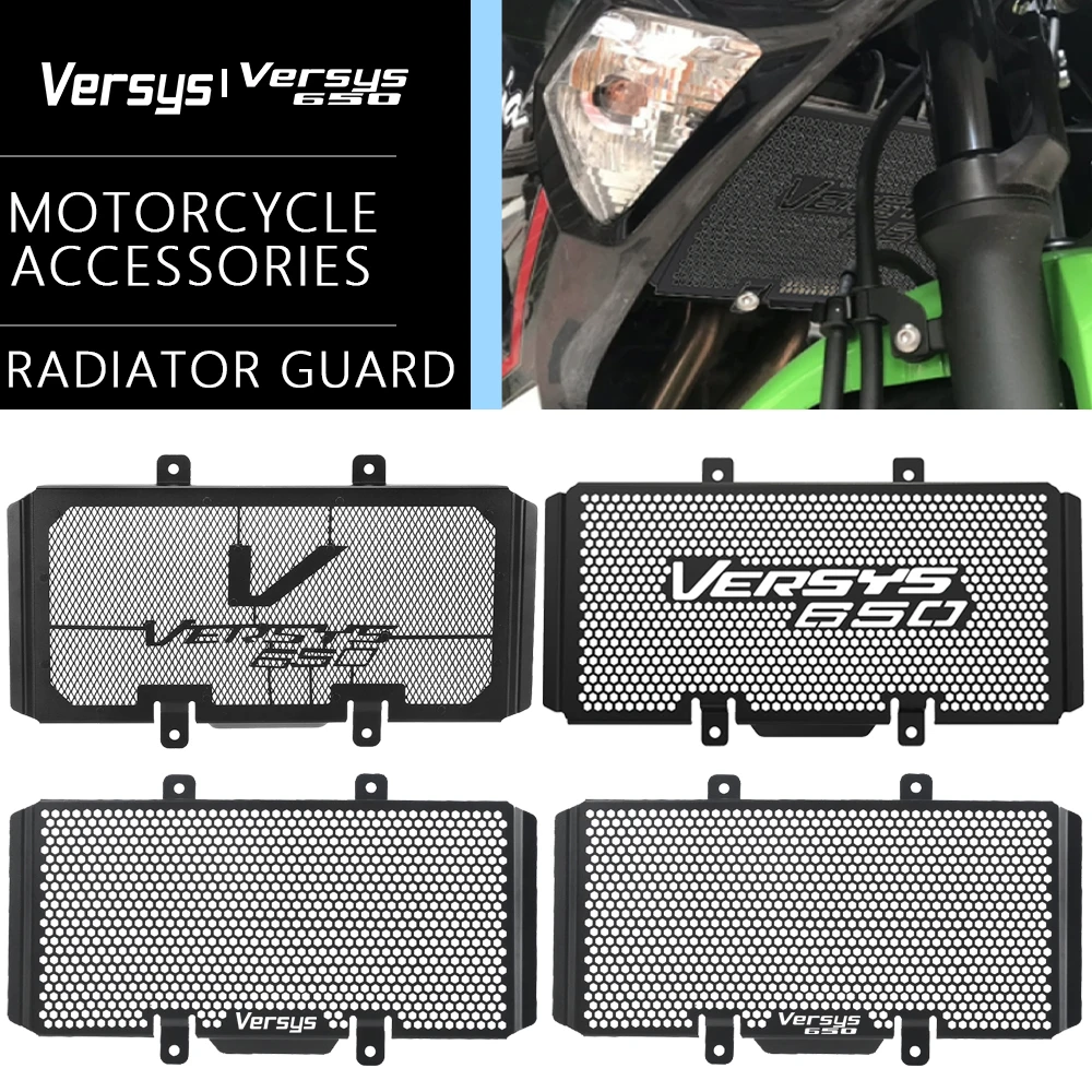 Фото Для Kawasaki Ninja 650 Versys 650 ER6F ER6N Versys 650 Защитная крышка радиатора Ninja 650 ER-6N ER-6F ER 6N 6F ER6 N F №1
