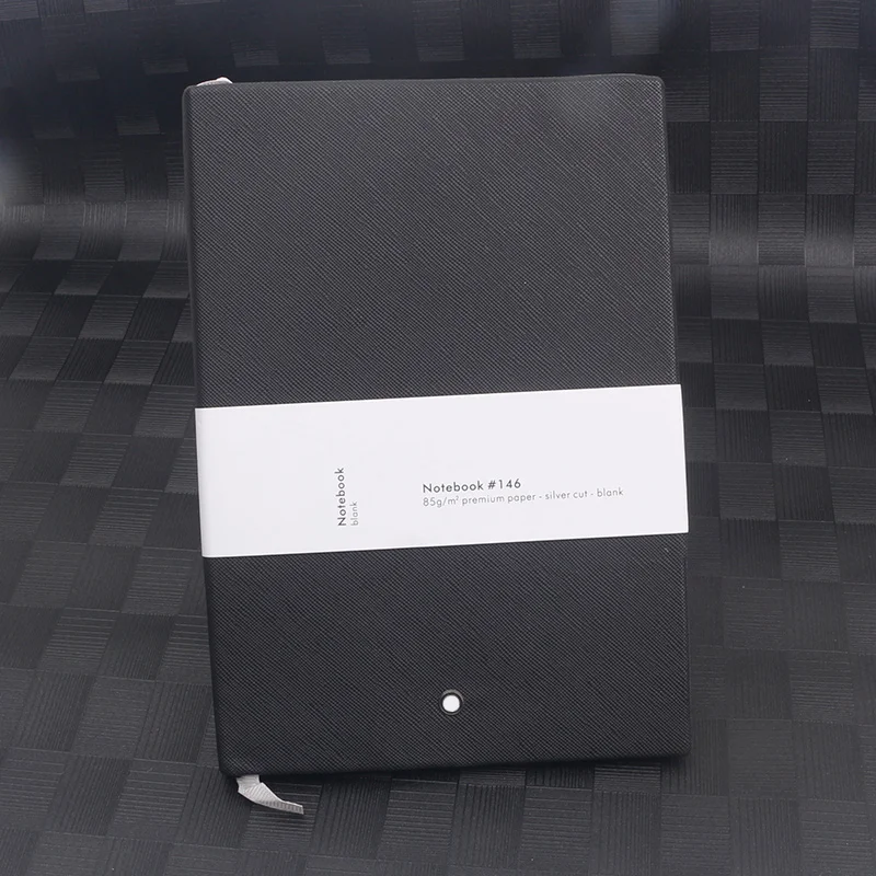 

Luxury MB Notebook Classic Cross Pattern Leather Cover High Quality Loose Leaf Design Written Chapters Paper Notepad