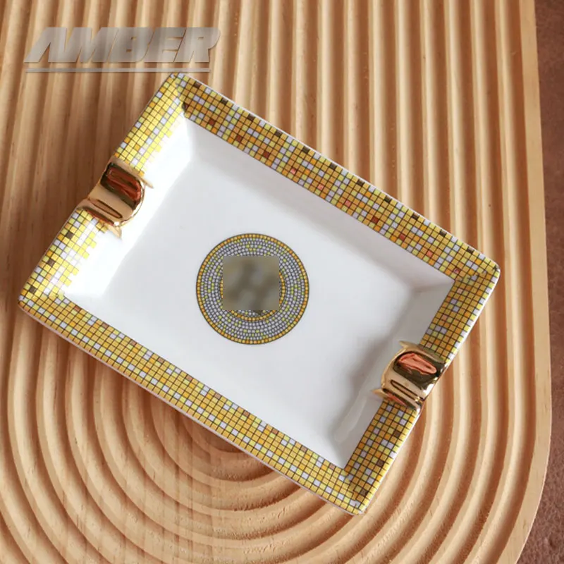 

Cigar Ashtray Ceramic Portable Ashtray Cigar Accessories Ash Tray gift for men