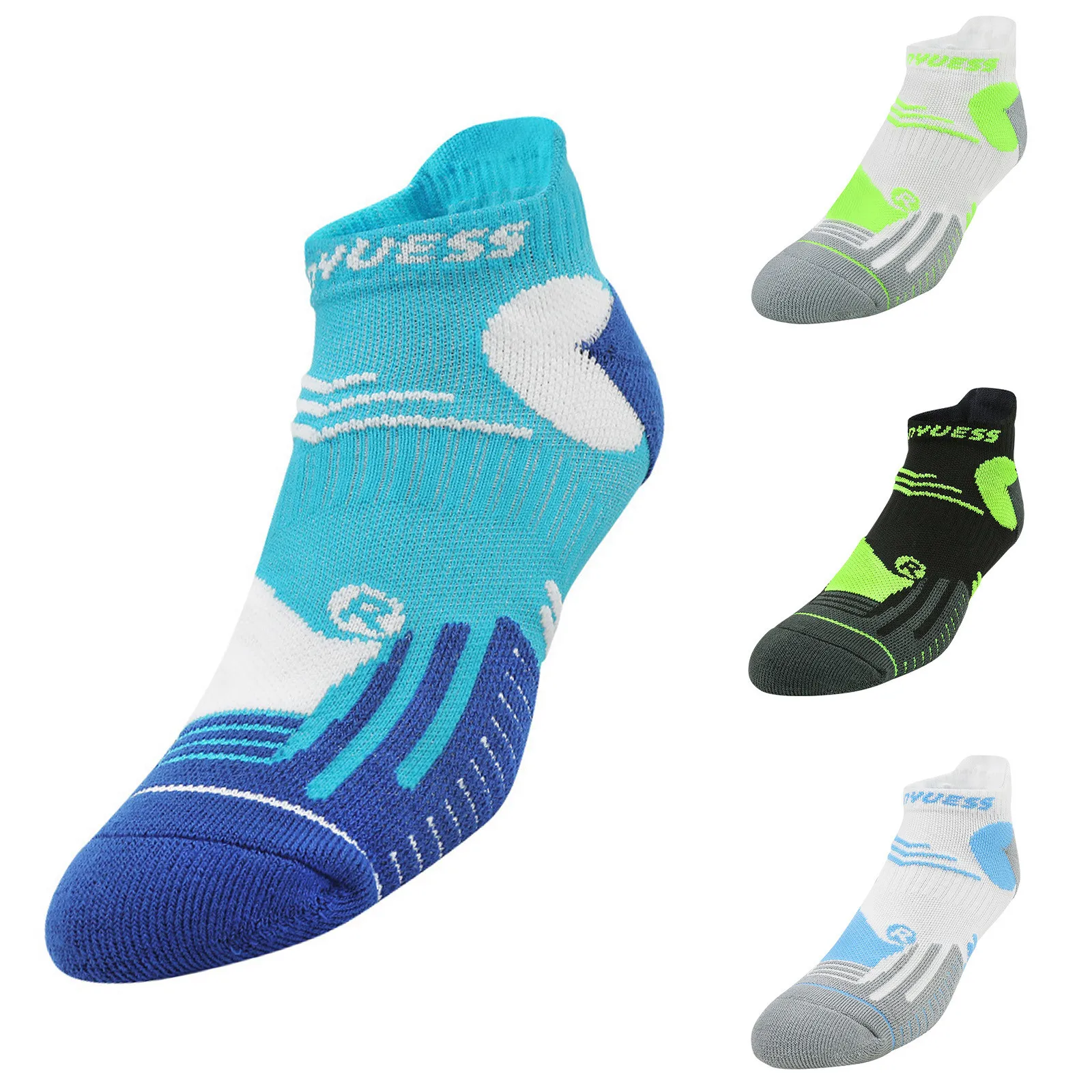 

Нейлоновые спортивные носки до щиколотки для женщин и мужчин, дышащие яркие цветные женские носки для баскетбола, велосипеда, бега, футбола, путешествий