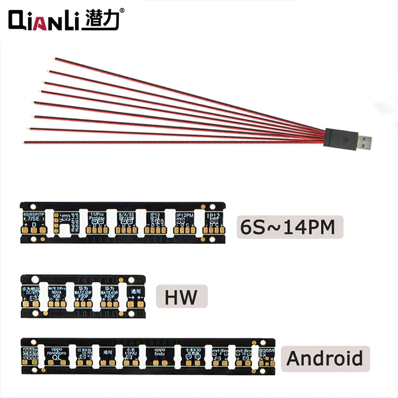 

Qianli mAi 8 IN 1 Power Test Cable For iPhone 6~14 Pro Max/Huawei/Android Phone Motherboard Battery Buckle Repair Test Boot Line