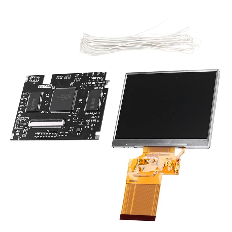 

High-Brightness Full-Screen V2 LCD Screen For SEGA Game Gear GG, Output Mod Highlit LCD Kit