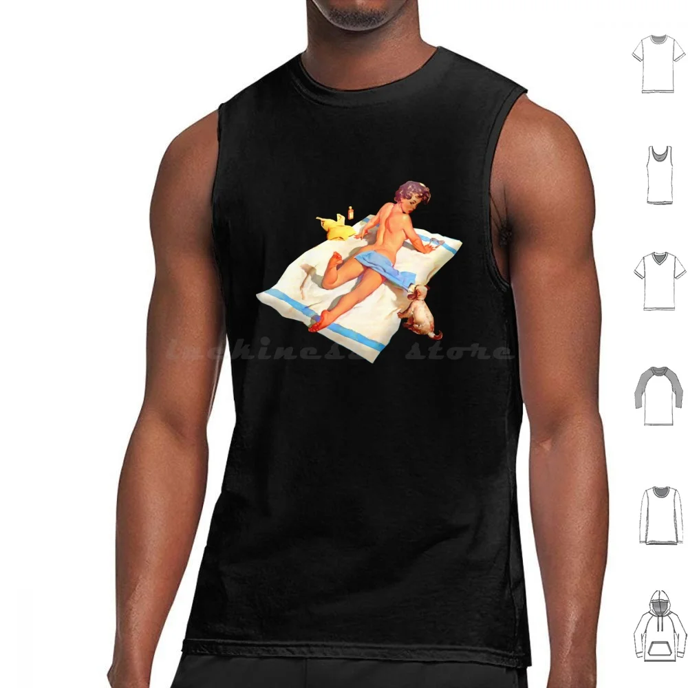 Сексуальные пляжные винтажные Ретро майки для девушек хлопковые топы с принтом