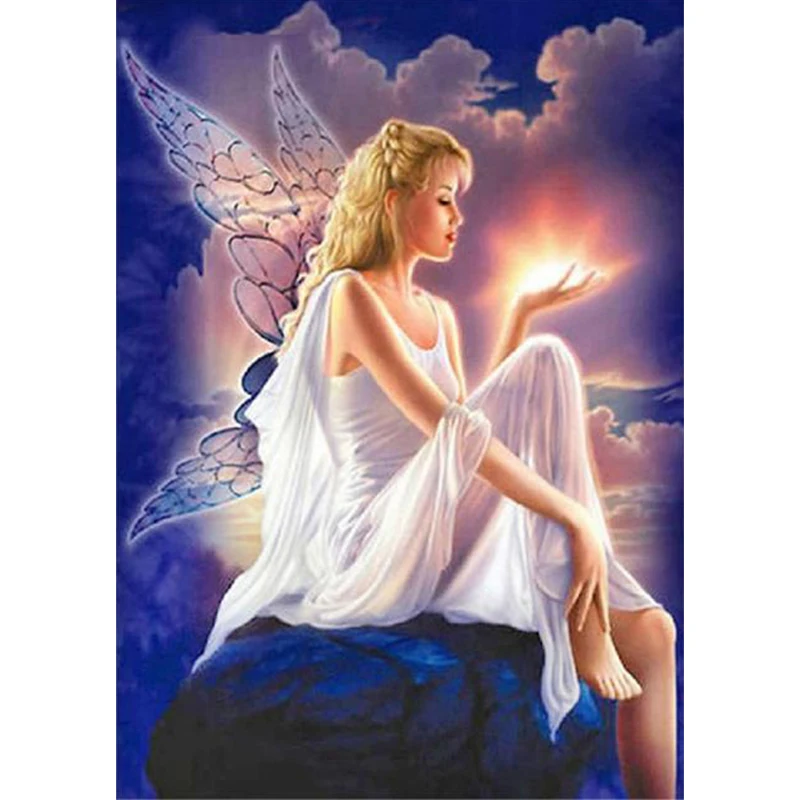 

Квадратные круглые алмазные картины Angel, картины для рукоделия, украшение для дома