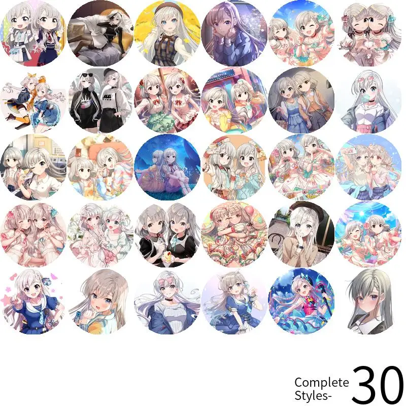 Мягкая брошь на пуговицах Hisakawa Hayate с персонажами аниме значок якорем