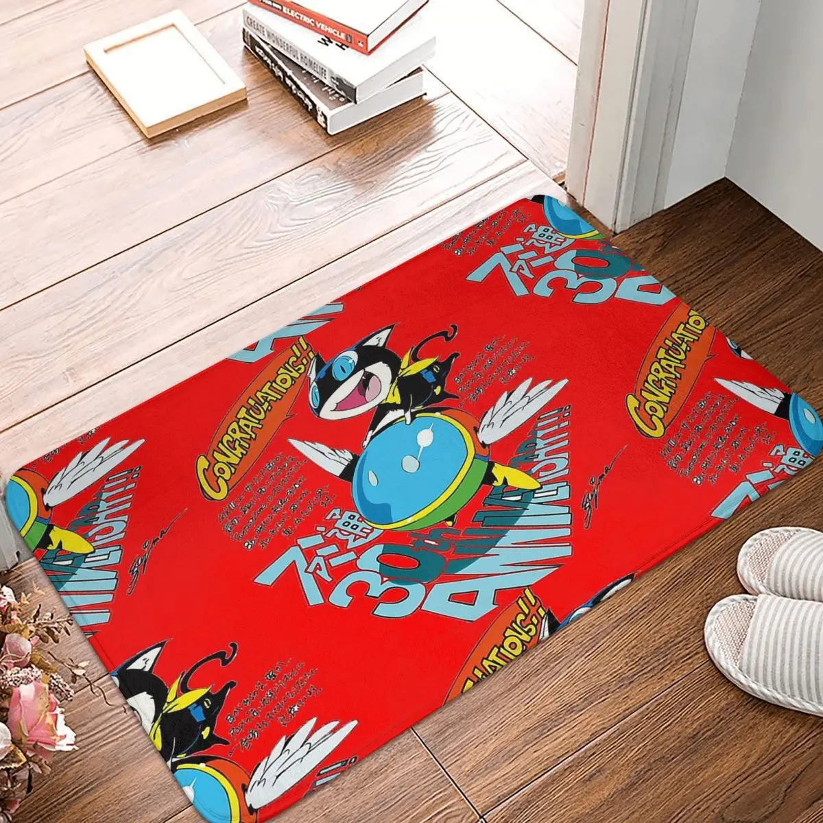 

Persona 5 Morgana Game Non-slip Doormat Bath Mat Famitsu 30th Anniversary Illustration Hallway Carpet Entrance Door Rug Bedroom