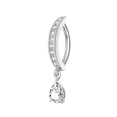 Обруч для живота, кликер, 14 г, висячие ювелирные изделия для пирсинга пупка, пирсинг из нержавеющей стали, 5 цветов на выбор