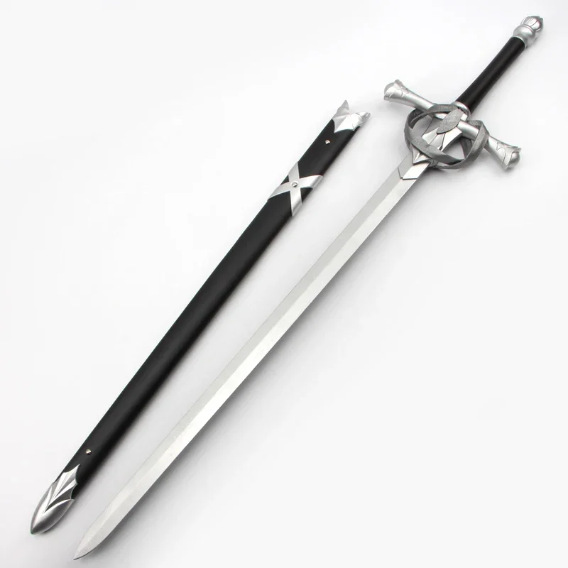 [Забавный] 115 см косплей Fate Stay Night Saber Артур Пендрагон черный белый цвет Excalibur меч