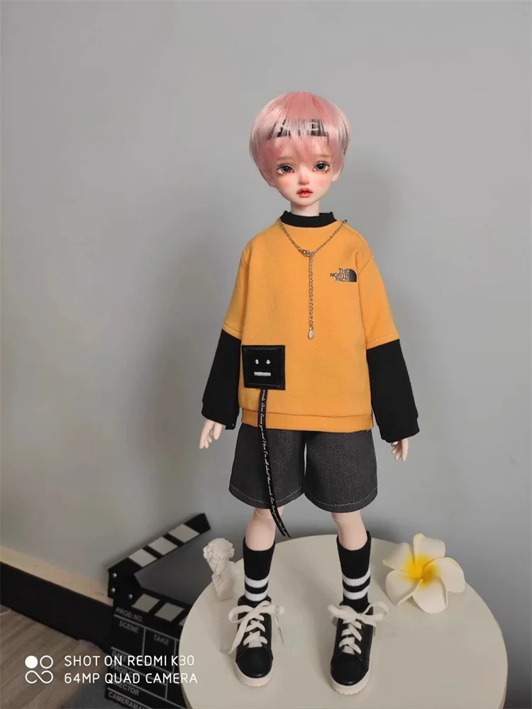 

New Arrival BJD Doll Clothes Suit for 1/4 MSD MDD T-Shirt Shorts Socks Hair band Doll Clothing Accessories (Excluding Dolls)