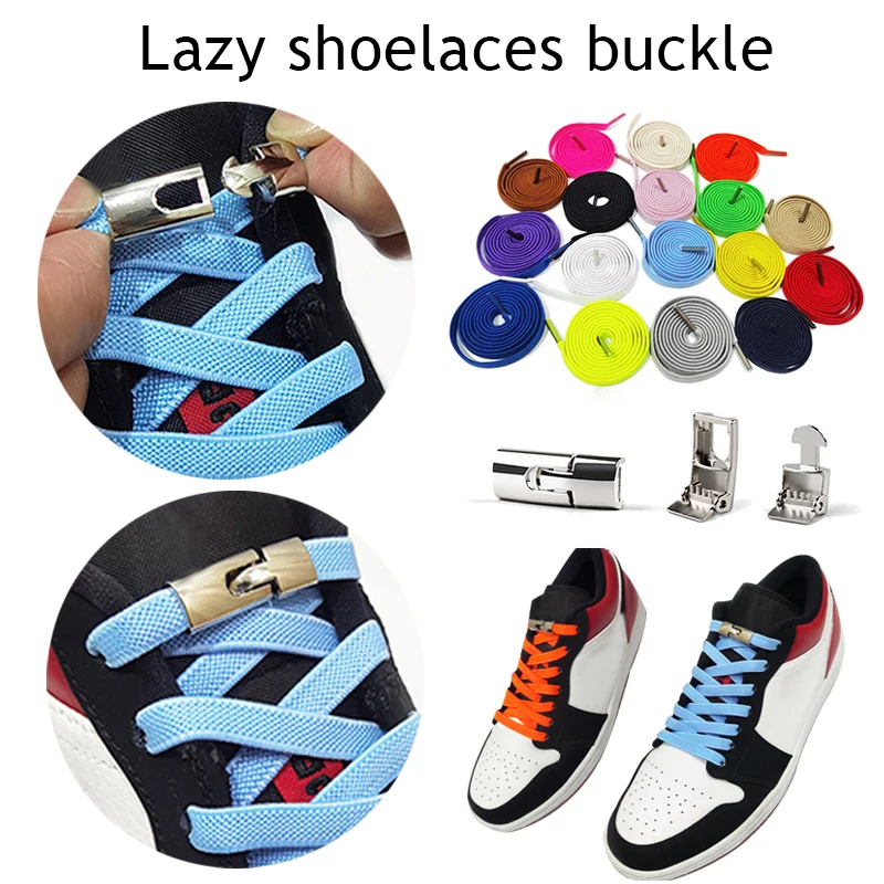

1 пара шнурков с перекрестной пряжкой без завязок, шнурки для быстрой обуви за 1 секунду для детей и взрослых, эластичные шнурки унисекс для ленивых обуви