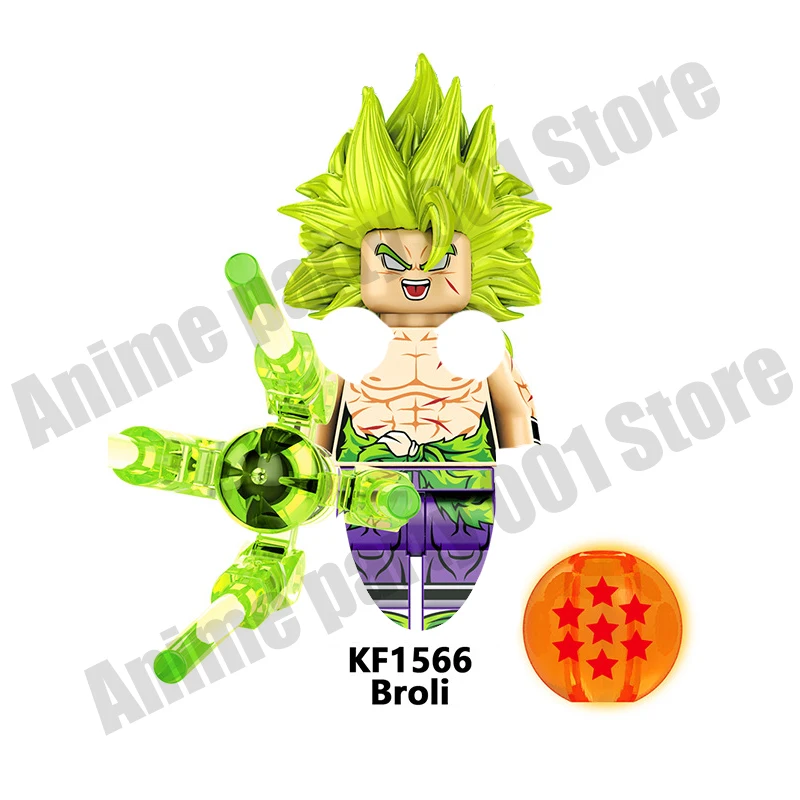 Одиночная продажа кубиков для строительства Goku из Dragon Ball Z, анимационная коллекция кукол, мини-фигурки игрушек, кирпичики в подарок.