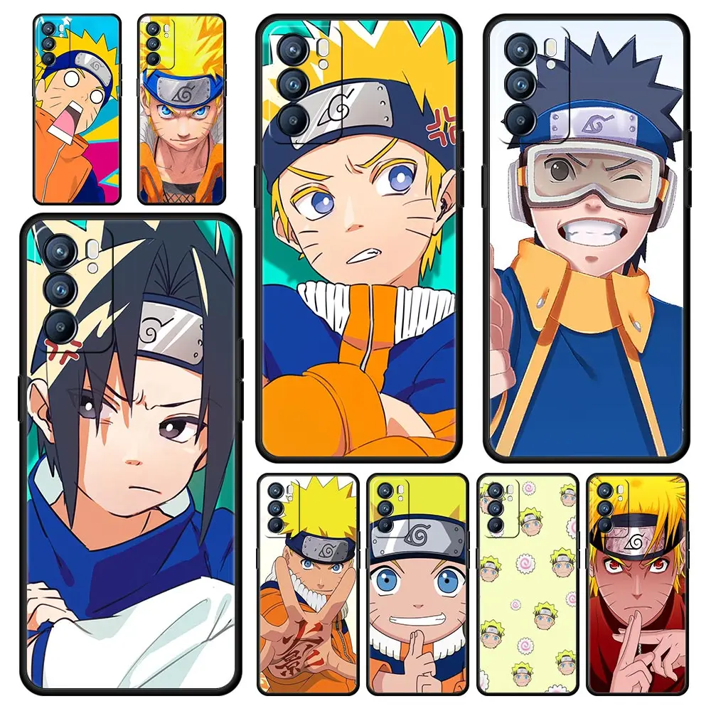 

Naruto Cute Cartoon Phone Case For Oppo Reno7 SE Reno6 Z 5G Find X5 Pro A54 A53 A52 A9 2020 A95 A16 A76 A74 A12 Silicone Cover
