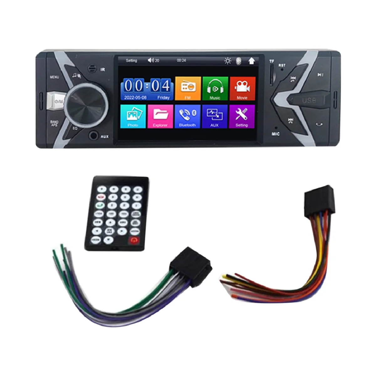 

Автомобильная 4,1 дюймовая навигация центральное управление Bluetooth одиночный слиток, Универсальная автомобильная Mp5 навигация HD цифровой сенсорный экран