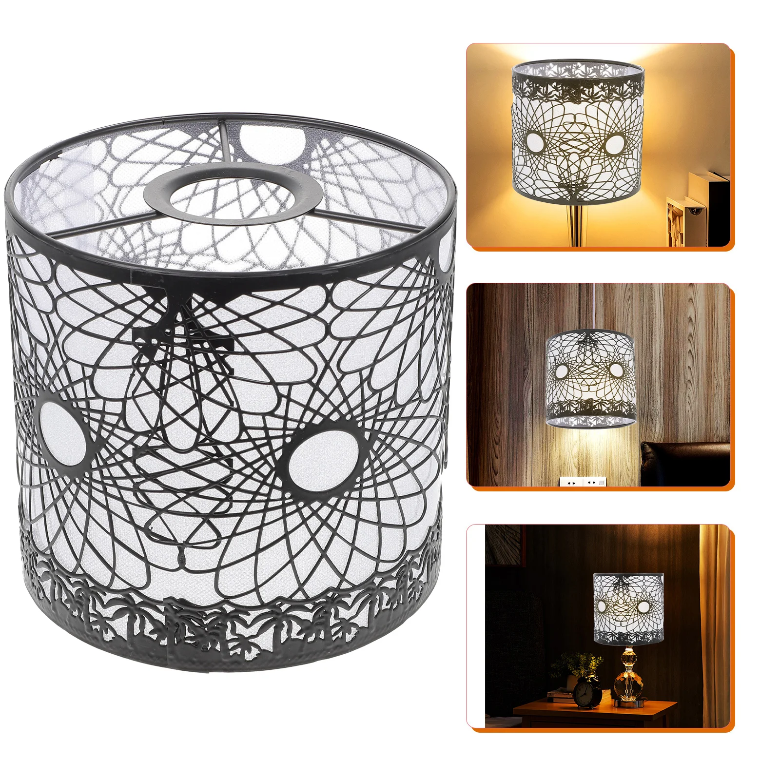 

Lamp Shade Light Lampshade Cage Pendant Ceiling Cover Metal Shades Vintage Floor Bulb Hanging Chandelier Replacement Iron Wall