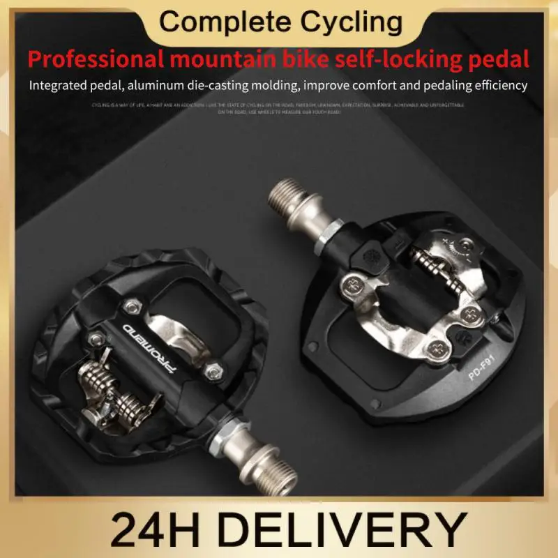 

MTB Bike Self-locking Pedal Nylon Peilin Bearing Mountain Clipless Bike SPD Bicycle Pedal Clip Cleats Pedal Bicycle Accessories