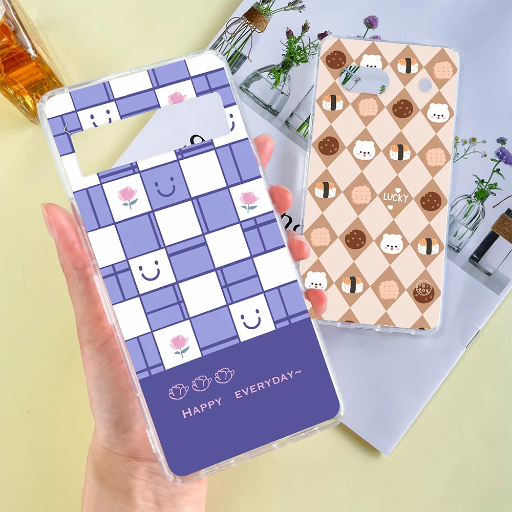 Чехол для телефона в Корейском стиле с рисунком улыбки Google Pixel 8 8Pro 7Pro 7 прозрачный