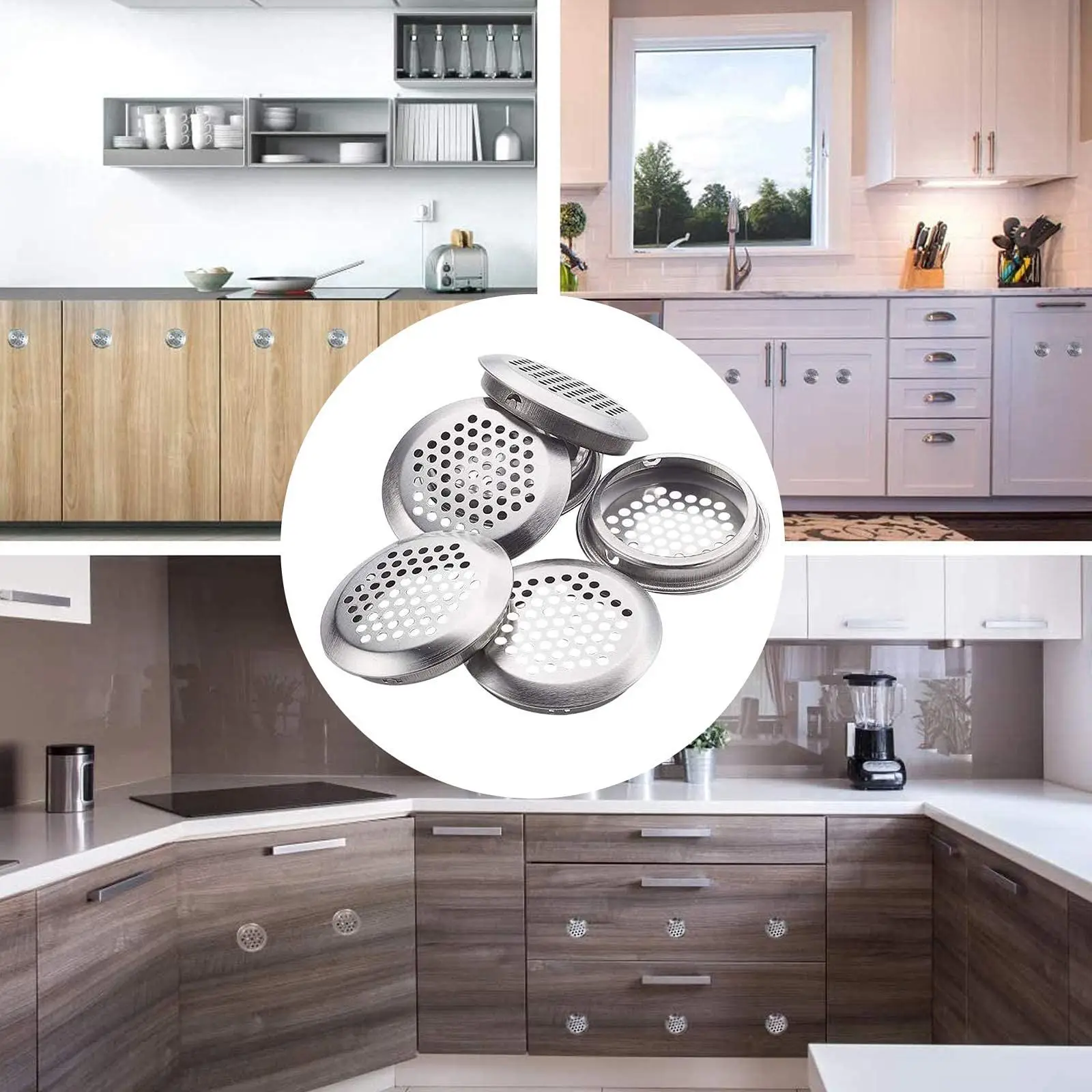 40 шт. круглые вентиляционные отверстия 2 1 дюйма (53 мм) из нержавеющей стали