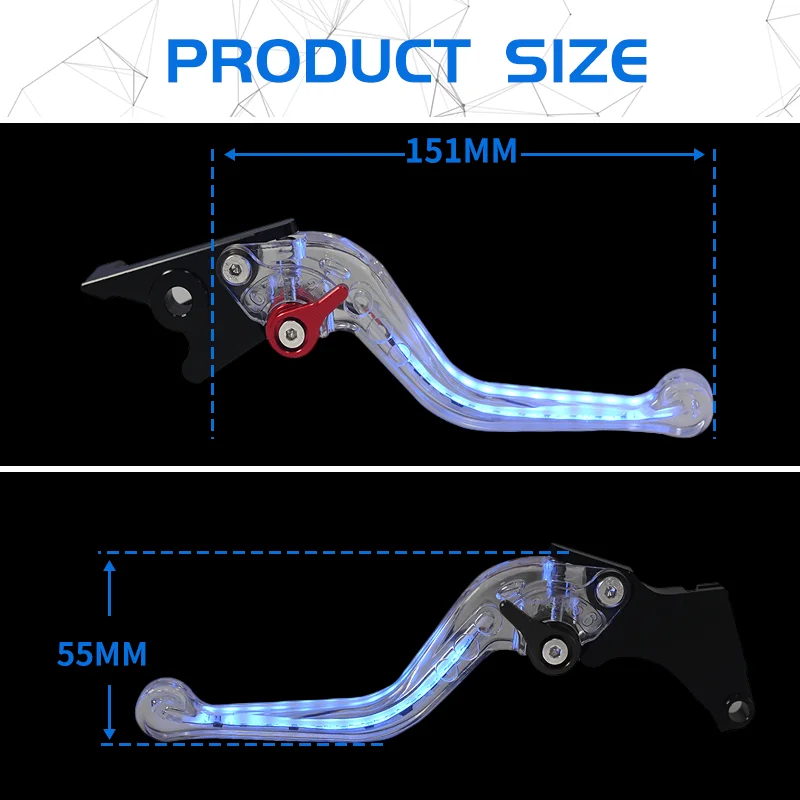 Новейшие регулируемые ручки с подсветкой для мотоциклов CB1100, CB1100RS, CB1100EX, CB1100 RS EX (сигналы поворота, тормоз, сцепление) (art.: 3920db9553dfd) - 3920db9553dfd
