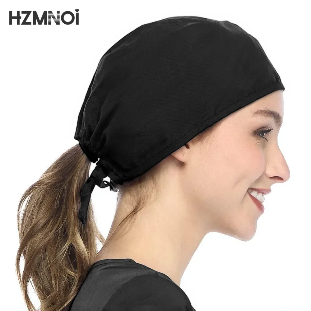 Регулируемые хирургические шапки-скрабы рабочая шапка с держателем для конского