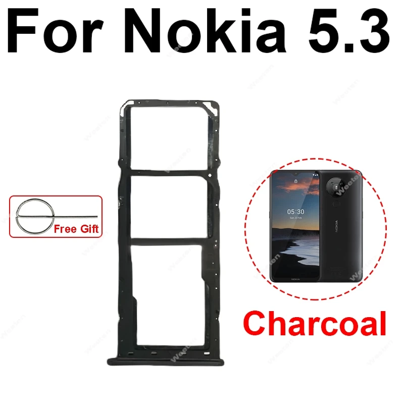 Слот для лотка SIM-карты Nokia 1 4 2 3 5 Держатель Разъем чтения карт Адаптер Запасные