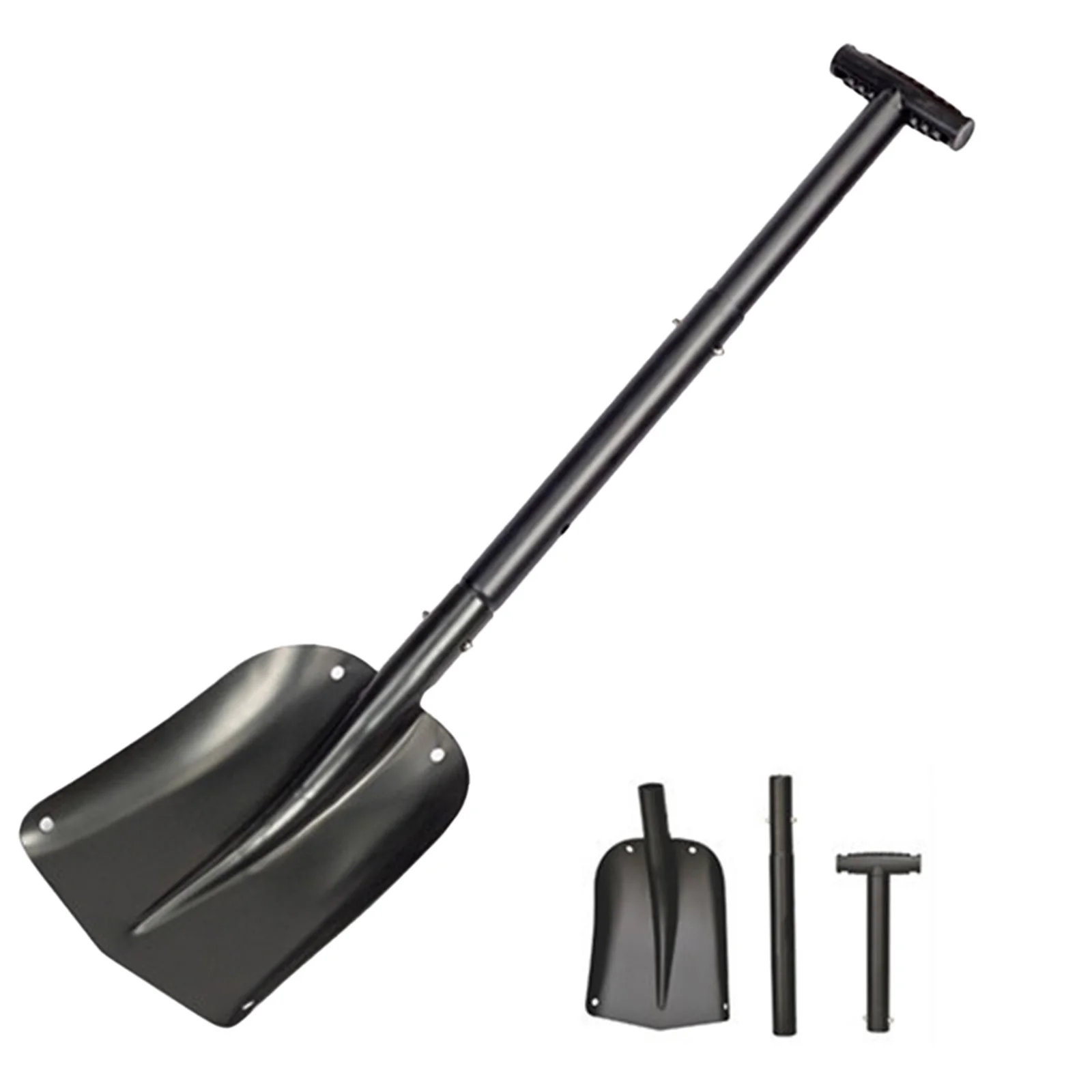 

Multifunctional Aluminum Alloy Snow Shovel 28X21CM Scalable Outdoor Camping Gardening Mountaineering Camping Ice Shovel Tools