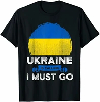 ukraine is calling i must go ukrainian heritage roots flag t shirt mens 100 cotton casual t shirts loose top size s 3xl