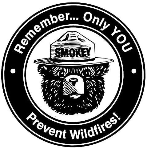 

Round Metal Tin Sign Smokey Bear 12x12 Inch Vintage Retro Wall Decor Funny Iron Painting 30cm Diameter