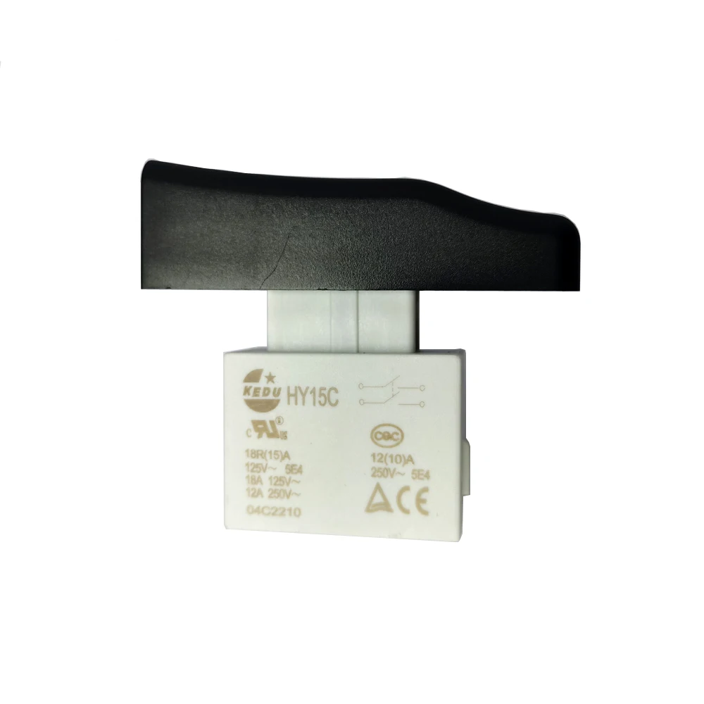 Пылезащитный пусковой переключатель KEDU HY15C 18A 125 в 12A 250 В для ручных электроинструментов косилки садоводства инструменты