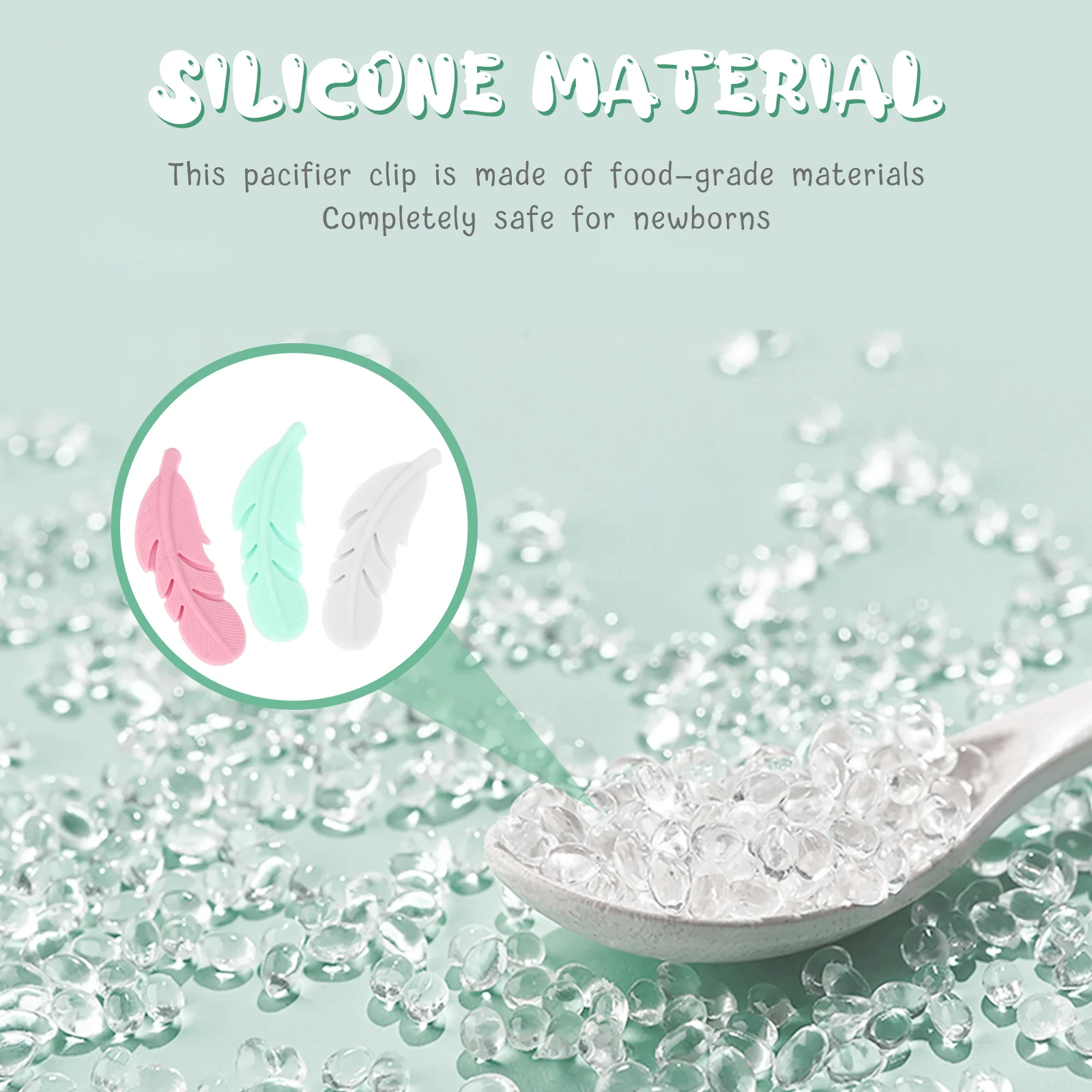 3 шт. силиконовое ожерелье детская игрушка для прорезывания зубов игрушки