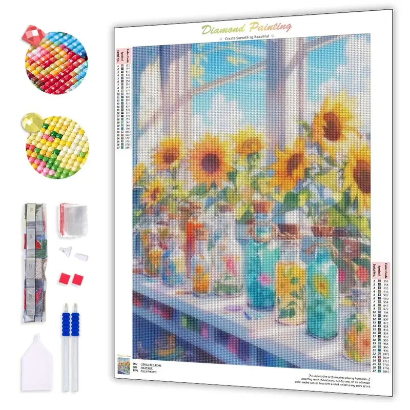 Набор для алмазной живописи CHENISTORY 5D мозаика с вышивкой из подсолнухов