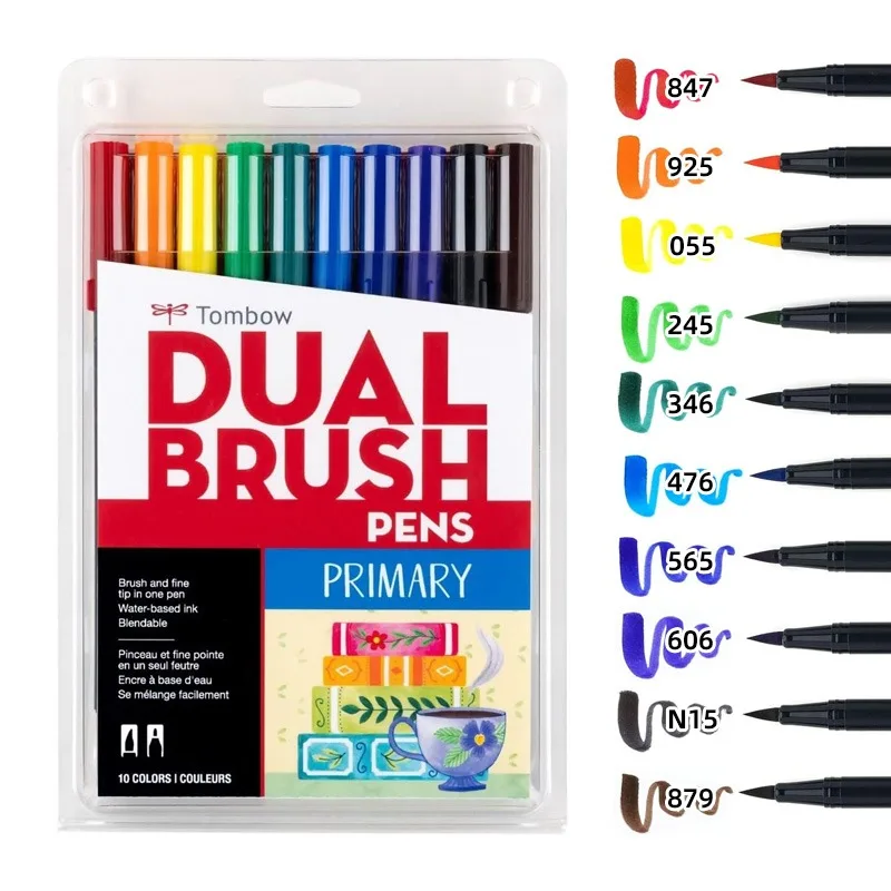 

Tombow ABT набор акварельных маркеров 10 цветов