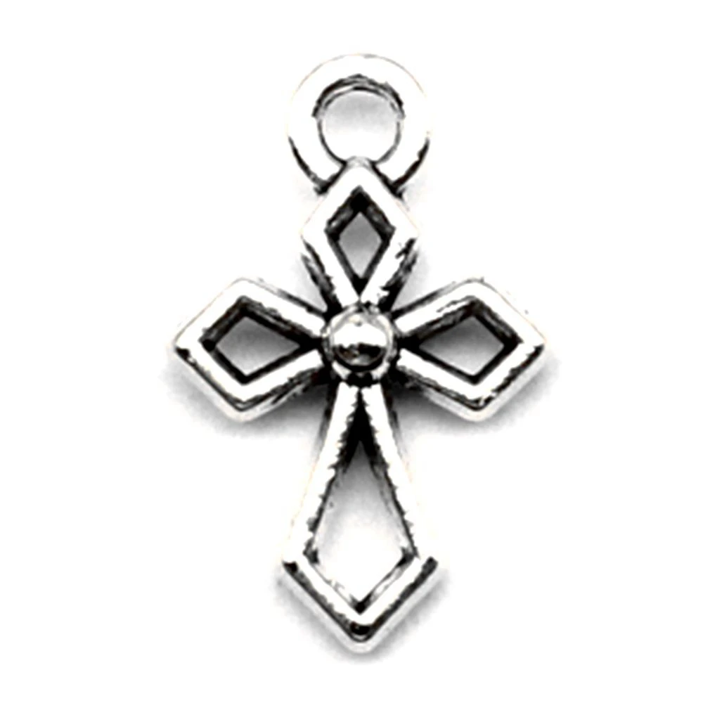 

Crosses Charm For Making Jewelry Diy Finding 120pcs 11x16mm