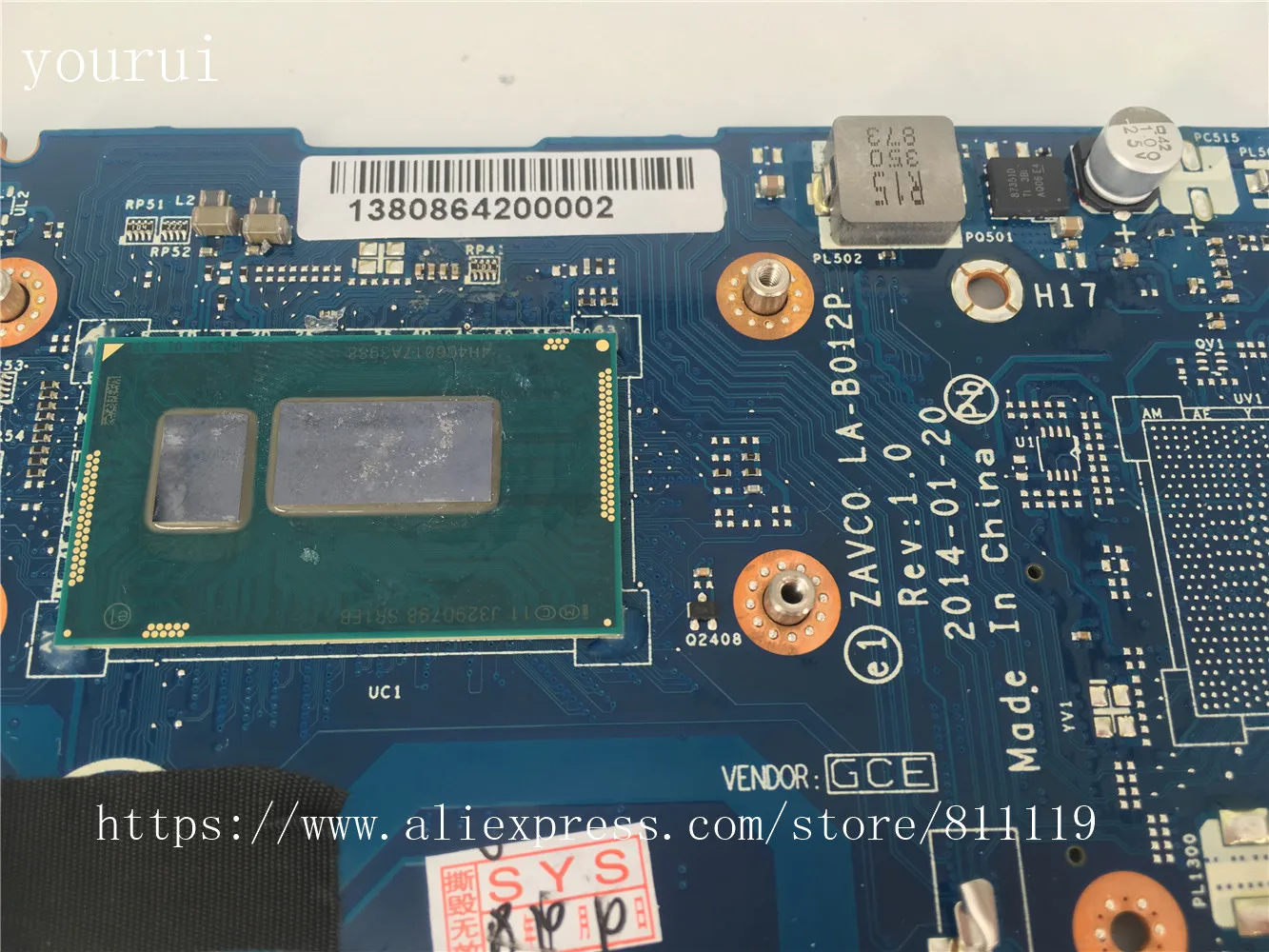 CSRZSZ CN-0FV11Y 0FV11Y FV11Y ZAVC0 LA-B012P для Dell inspiron 5547 5447 материнская плата с фотографией -